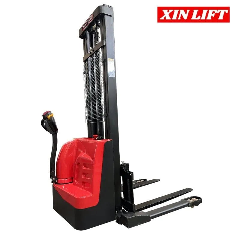 2000 kg/ 3.5 metros Apilador Full Eléctrico Hombre Caminando Base Ancha Marca XIN LIFT - Importadora RC