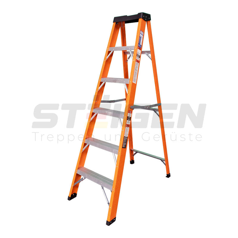 Escalera De Tijera ST-6T (Certificación Ansi 14.5) 6 Peldaños - Importadora RC